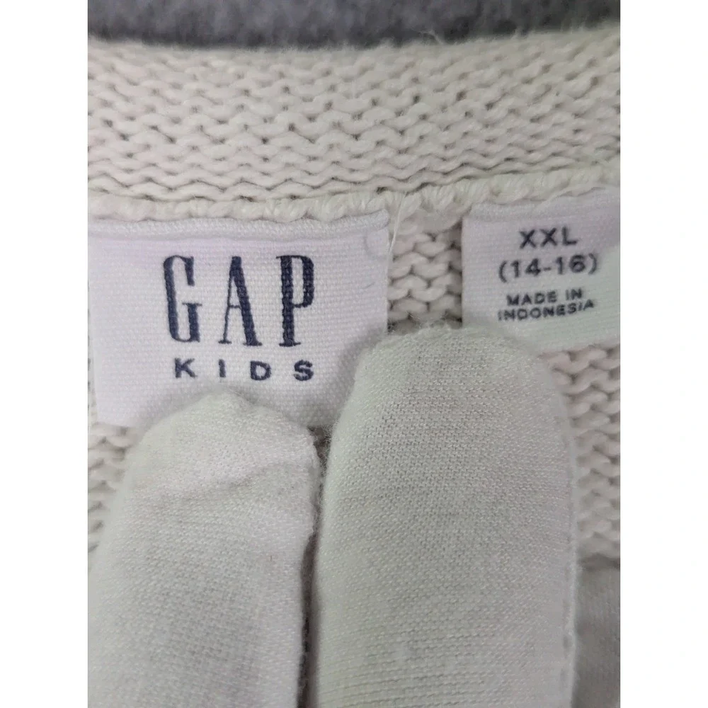 GAP Kids Sweater XXL 14/16 Pastel Stripe Cotton Knit Preppy Kidcore Rainbow